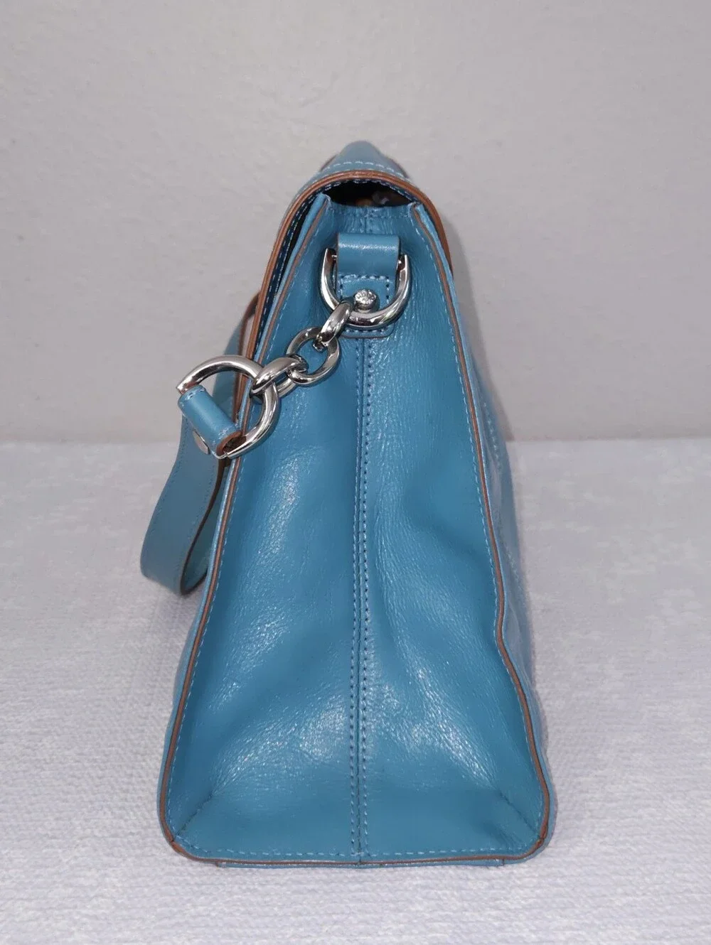 HOBO Catarina Shoulder Bag Turquoise Leather Purse